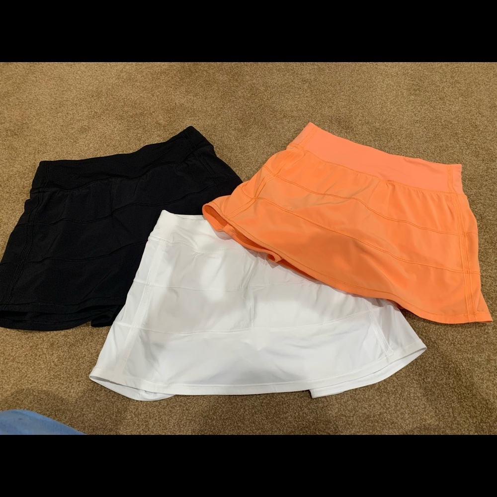 Lululemon pace rival skirts like new size 4 tall